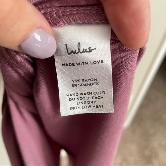 NWT Lulu's Daily Fave Mauve Purple Padded Shoulder Sleeveless Maxi Dress small - Picture 13 of 13